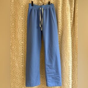 Figs Livingston scrub pants - small ceil blue